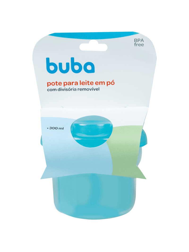 Pote-Para-Leite-Em-Po-Buba-Com-Divisoria-Azul