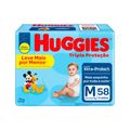 Fralda Huggies Tripla Com 58 Leve + Pague - M Mega Especial