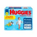 Fralda Huggies Tripla Protecao Com 48 Leve + Pague - Xg Mega Especial