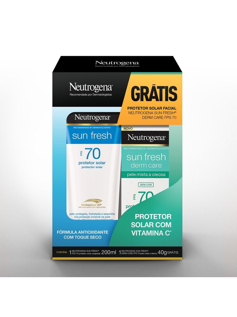 Neutrogena-Sun-Fresh-Protetor-Solar--200ml-Fps70---40g-Fps70-Facial--Especial
