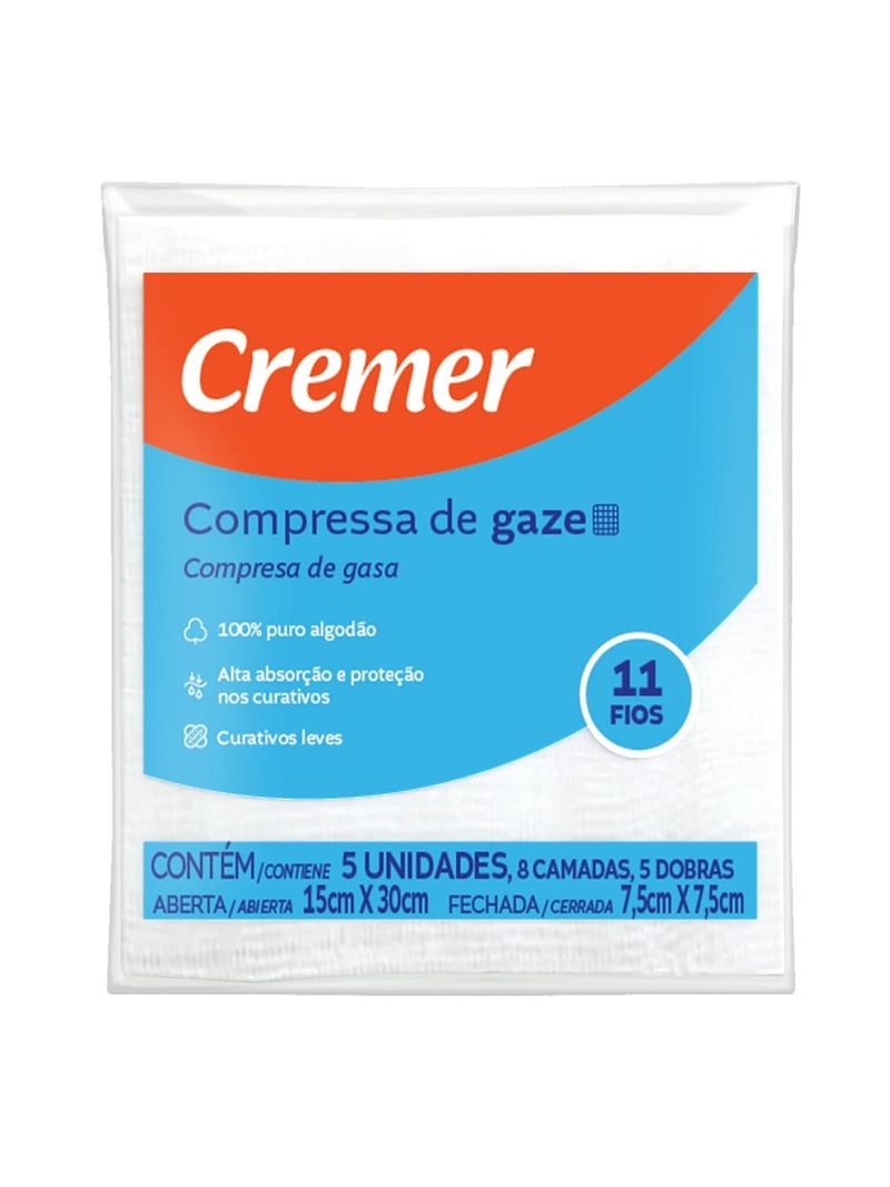 Compressa-Gaze-Cremer-C-5-15cmx30cm-Esteril