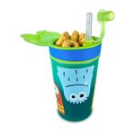 Copo-Nuby-2-Em-1-270ml-Com-Canudo-Porta-Snack-Azul