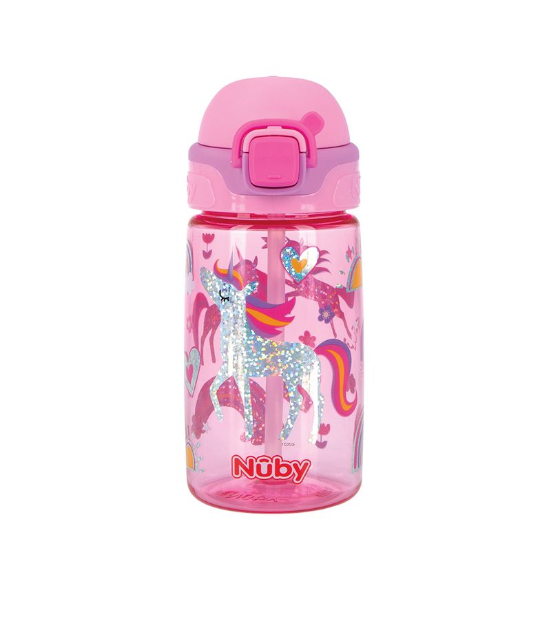 Garrafinha-Nuby-415ml-Com-Canudo-Rosa