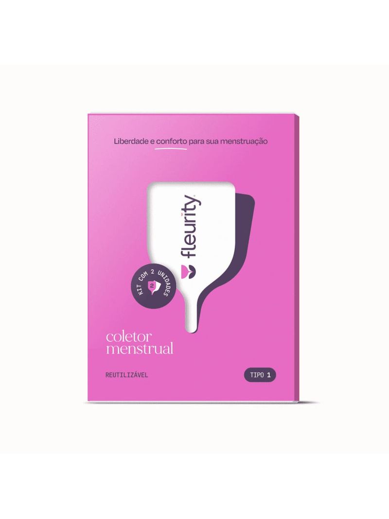Coletor-Menstrual-Fleurity-Tipo-1-Com-2-Unidades