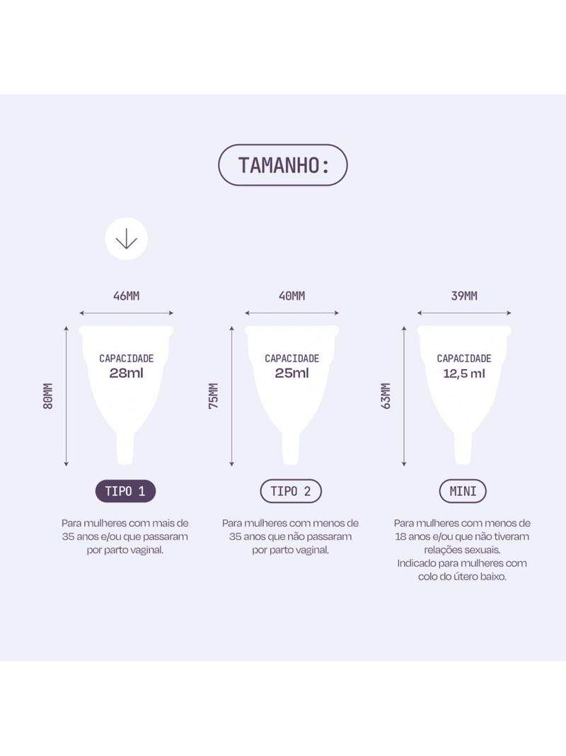 Coletor-Menstrual-Fleurity-Tipo-1-Com-2-Unidades