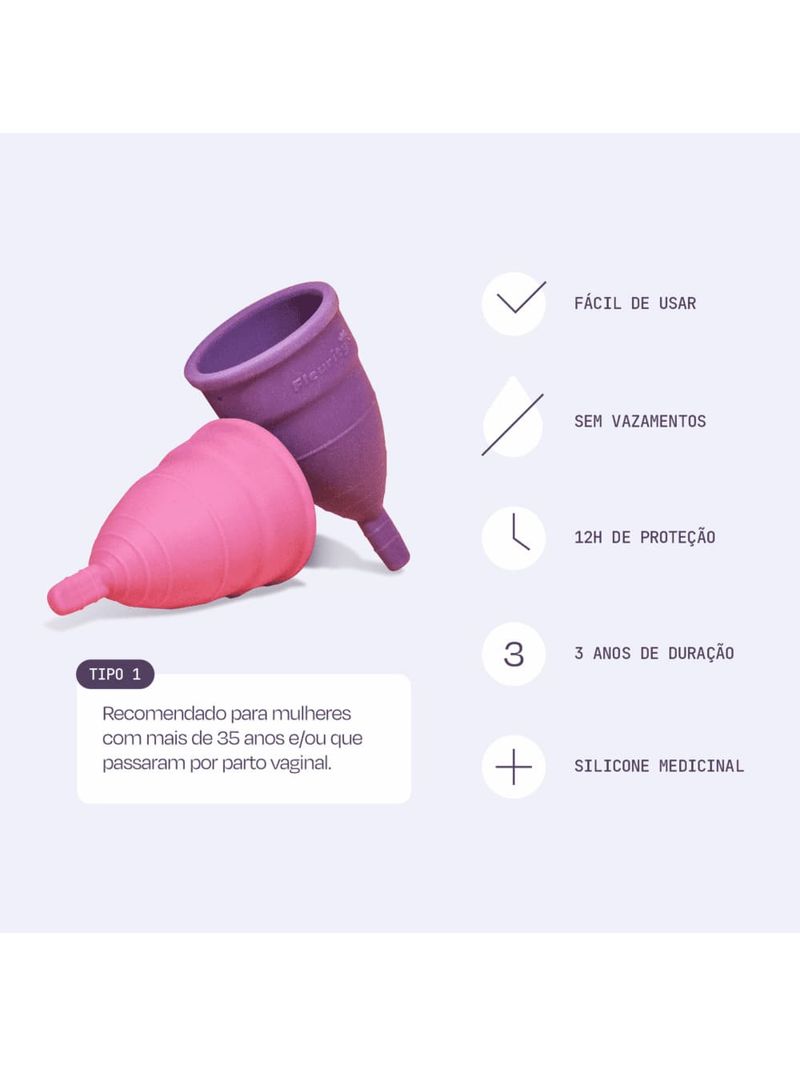 Coletor-Menstrual-Fleurity-Tipo-2-Com-2-Unidades