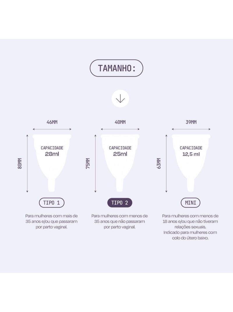 Coletor-Menstrual-Fleurity-Tipo-2-Com-2-Unidades