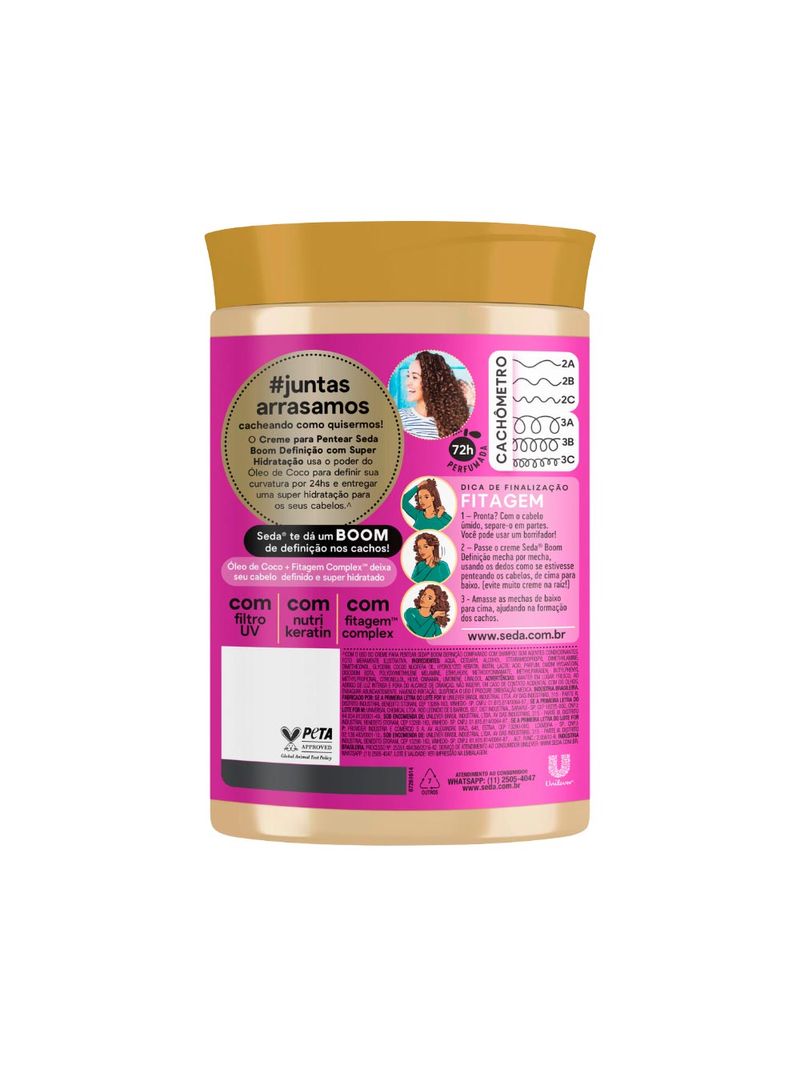 Creme-Para-Pentear-Seda-Boom-1kg-Definicao