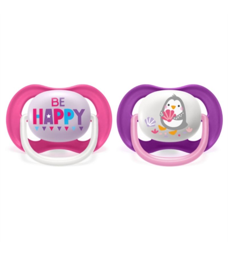 Chupeta-Avent-Com-2-Happy-pinguim-6-18-Meses