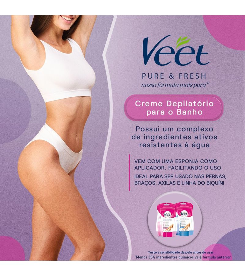 Creme-Depilatorio-Veet-Para-Banho-Pure-<->-<->-Fresh-150ml-Peles--Delicadas