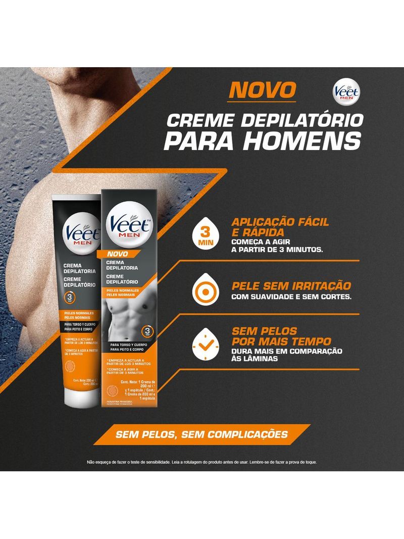 Creme-Depilatorio-Veet-Men-200ml-Peles-Normais