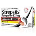 Pastilhas Para Garganta Strepsils Sabor Mel E Limão - Caixa 8 Pastilhas