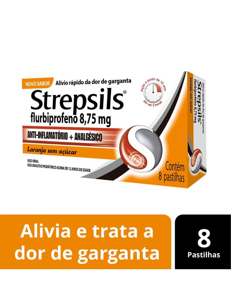 Pastilhas-Para-Garganta-Strepsils-Sabor-Laranja---Sem-Acucar---Caixa-8--Pastilhas
