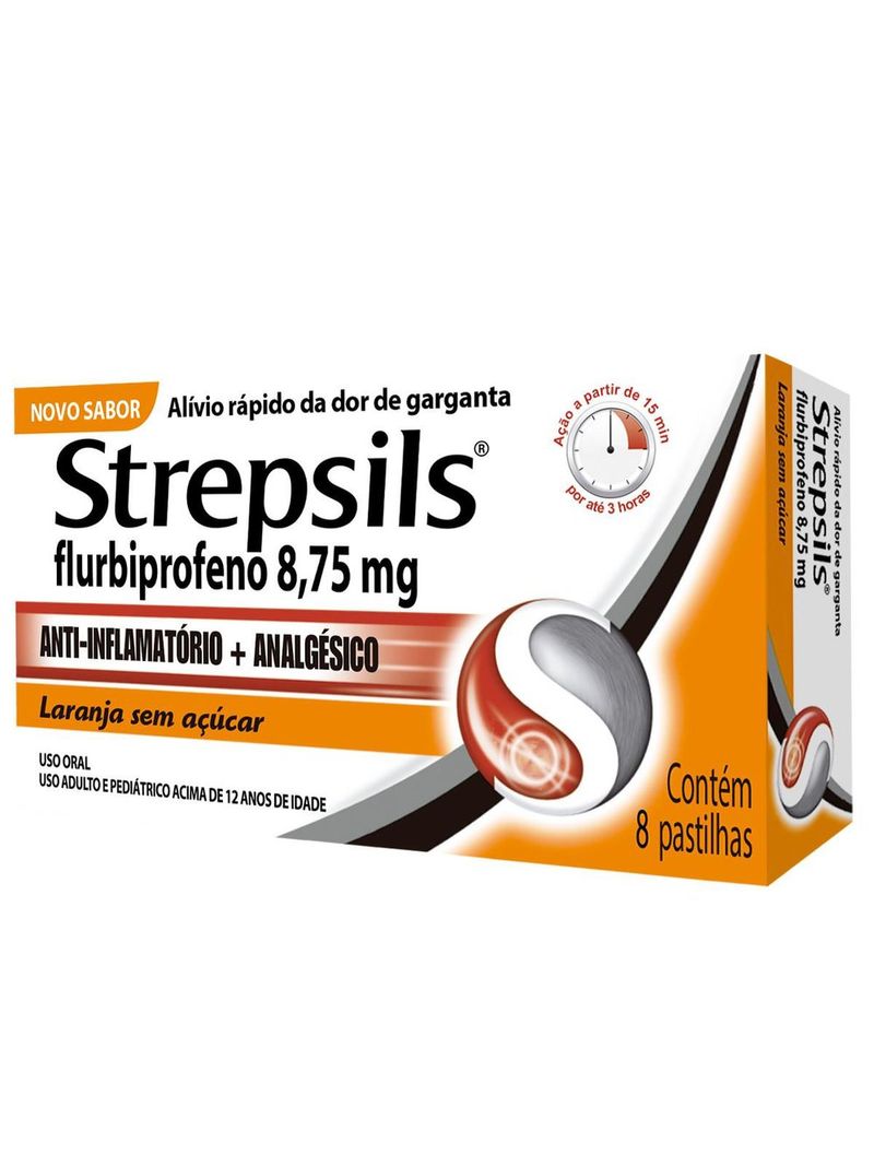 Pastilhas-Para-Garganta-Strepsils-Sabor-Laranja---Sem-Acucar---Caixa-8--Pastilhas