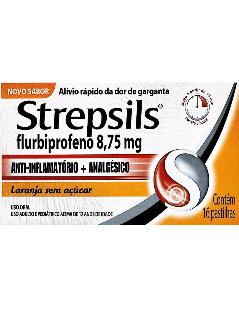 Pastilhas-Para-Garganta-Strepsils-Sabor-Laranja---Sem-Acucar---Caixa-16--Pastilhas