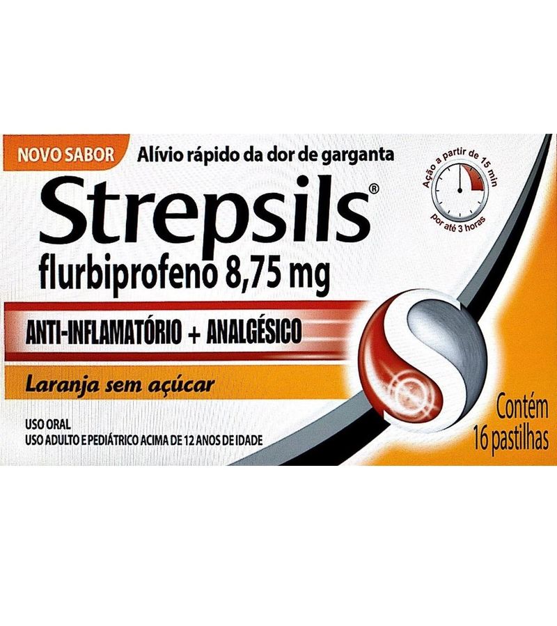 Pastilhas-Para-Garganta-Strepsils-Sabor-Laranja---Sem-Acucar---Caixa-16--Pastilhas