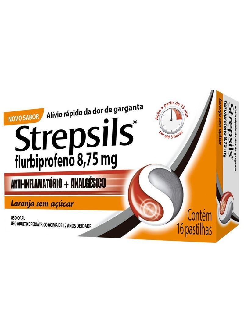 Pastilhas-Para-Garganta-Strepsils-Sabor-Laranja---Sem-Acucar---Caixa-16--Pastilhas