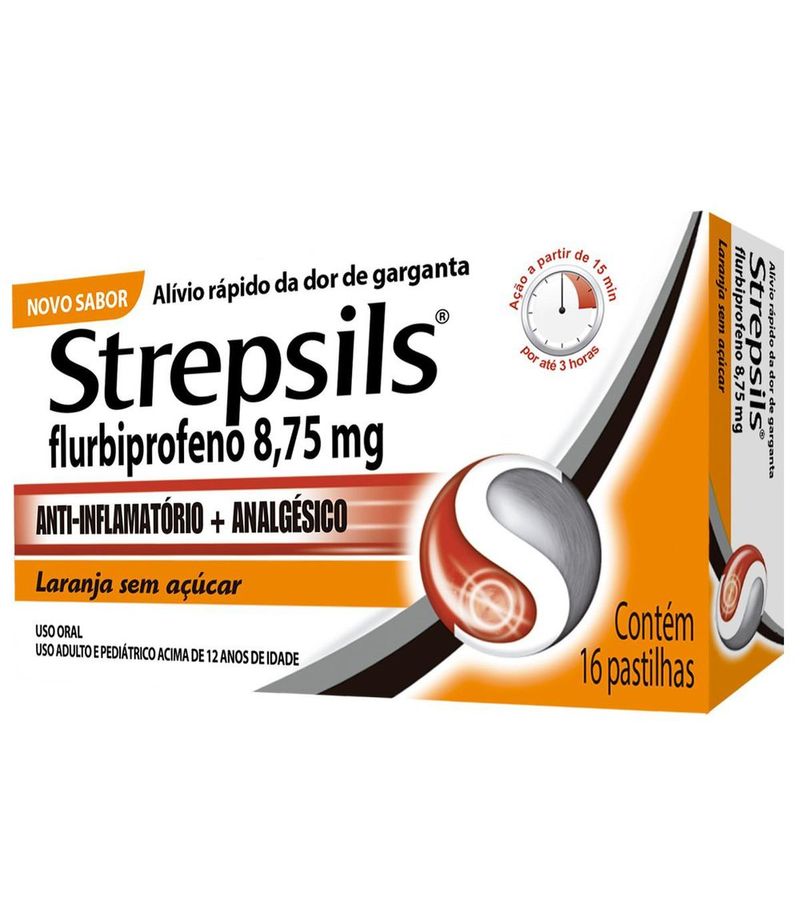 Pastilhas-Para-Garganta-Strepsils-Sabor-Laranja---Sem-Acucar---Caixa-16--Pastilhas