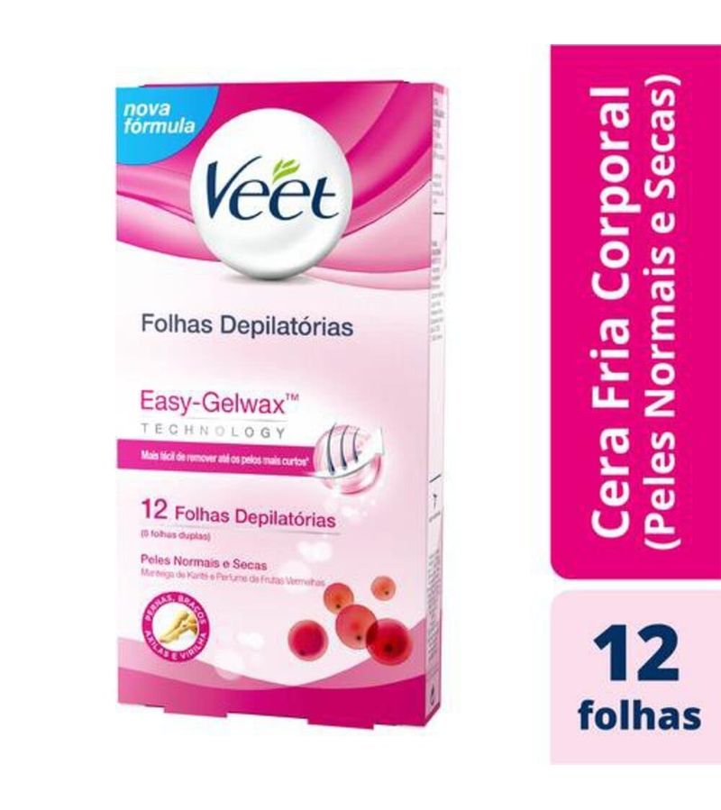 Cera-Fria-Corporal-Veet-Peles-Normais-E-Secas---12-Folhas