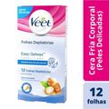 Cera Fria Corporal Veet Peles Delicadas - 12 Folhas