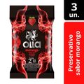 Preservativo Camisinha Olla Sabor Morango - 3 Unidades