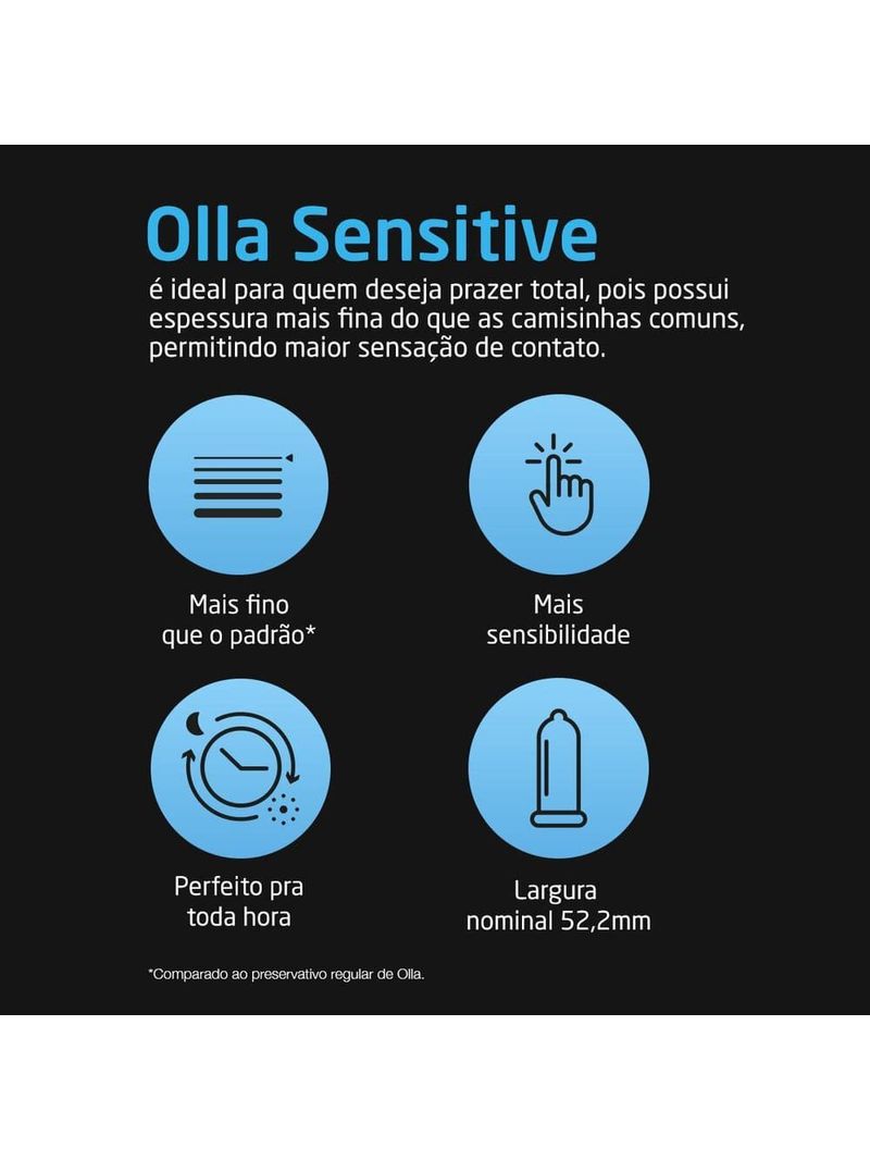 Preservativo-Camisinha-Olla-Sensitive---Leve-8-Pague-6-Unidades