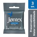 Preservativo Jontex Sensitive Com 3 Unidades