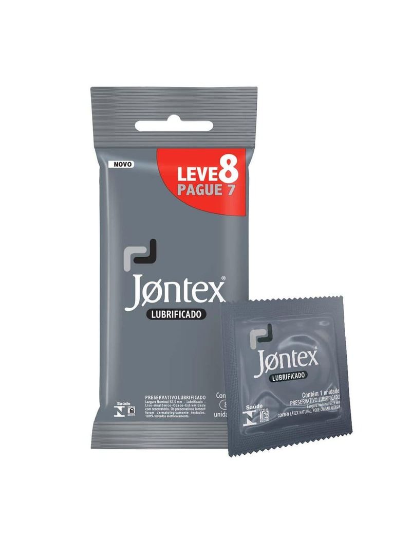Preservativo-Camisinha-Jontex-Lubrificado---Leve-8-Pague-7-Unidades