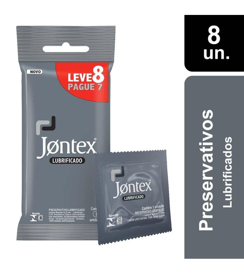 Preservativo-Camisinha-Jontex-Lubrificado---Leve-8-Pague-7-Unidades