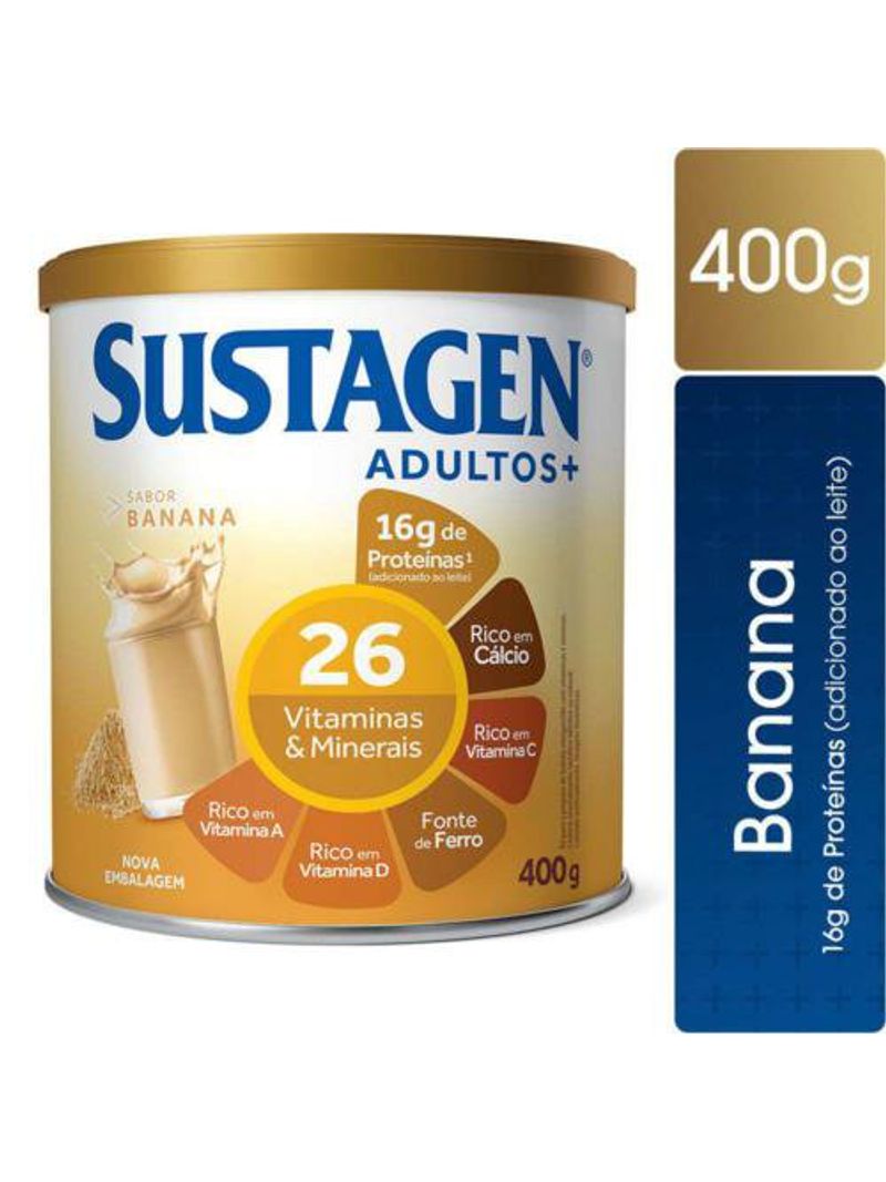 Complemento-Alimentar-Sustagen-Adultos--Sabor-Banana---Lata-400g