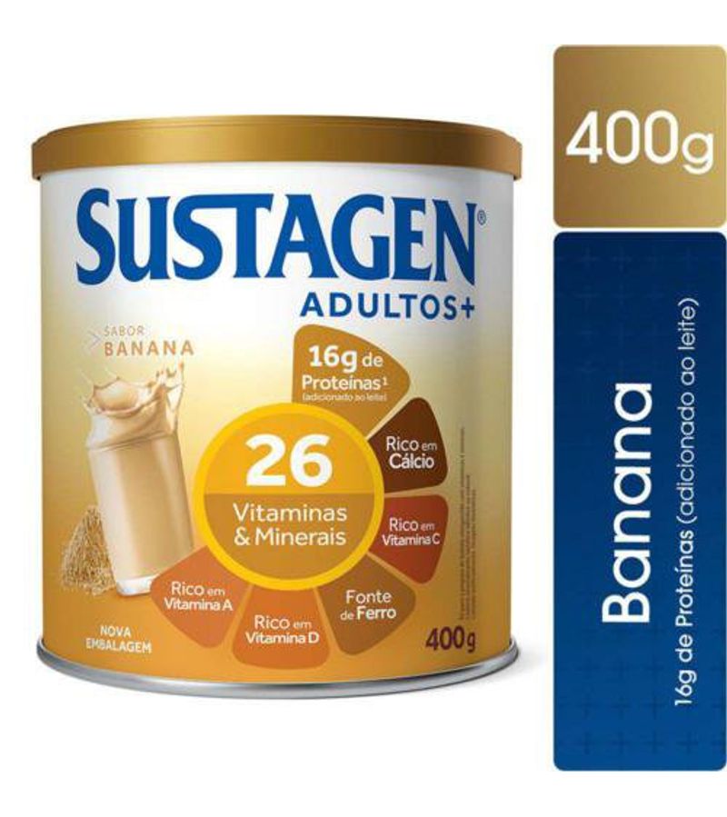 Complemento-Alimentar-Sustagen-Adultos--Sabor-Banana---Lata-400g