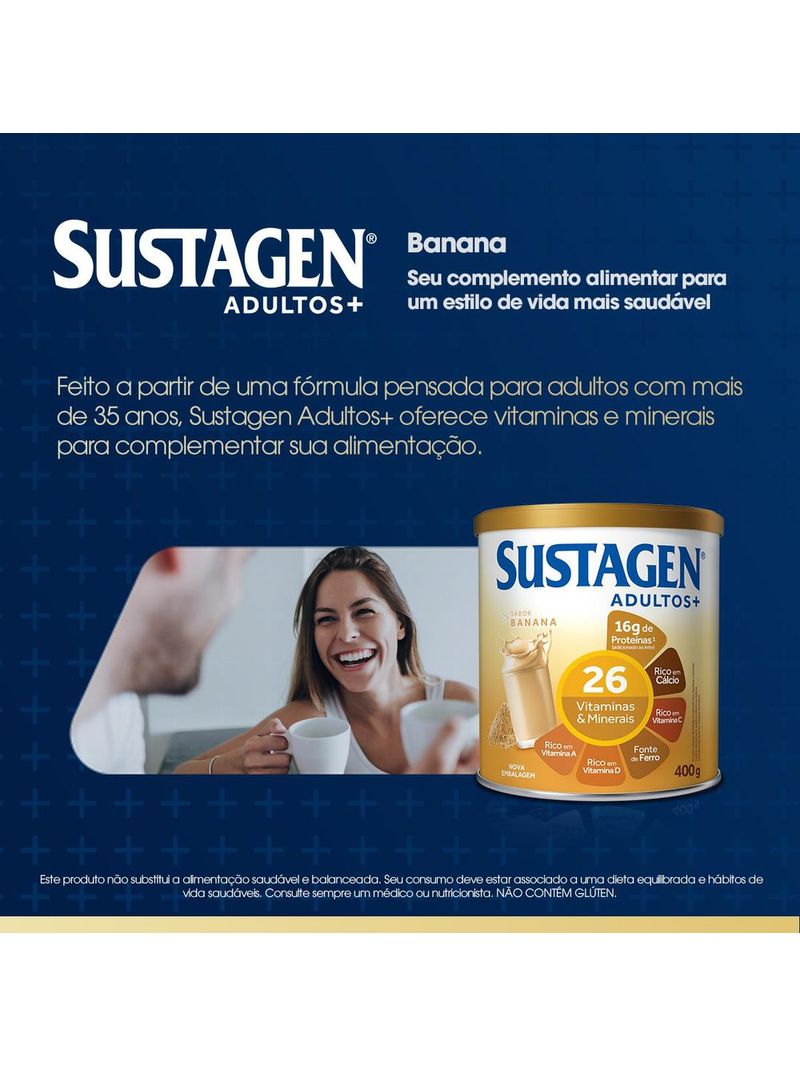 Complemento-Alimentar-Sustagen-Adultos--Sabor-Banana---Lata-400g