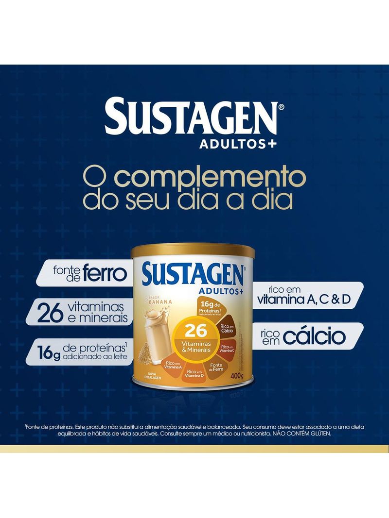 Complemento-Alimentar-Sustagen-Adultos--Sabor-Banana---Lata-400g