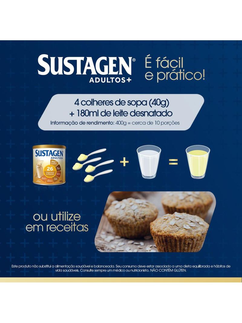 Complemento-Alimentar-Sustagen-Adultos--Sabor-Banana---Lata-400g
