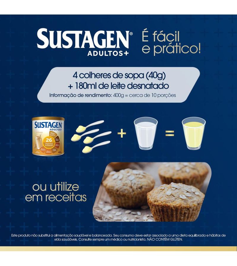 Complemento-Alimentar-Sustagen-Adultos--Sabor-Banana---Lata-400g