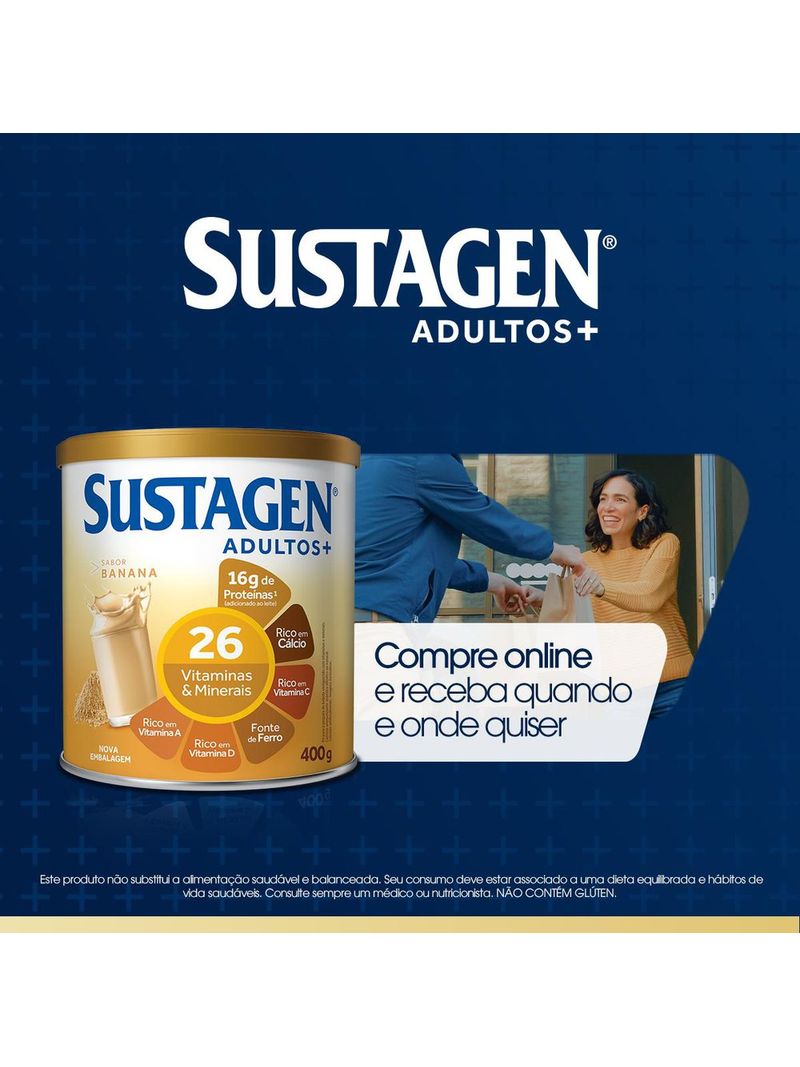 Complemento-Alimentar-Sustagen-Adultos--Sabor-Banana---Lata-400g