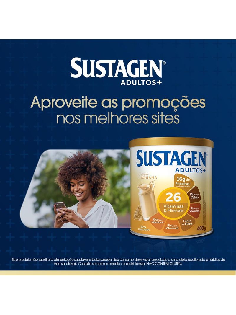 Complemento-Alimentar-Sustagen-Adultos--Sabor-Banana---Lata-400g
