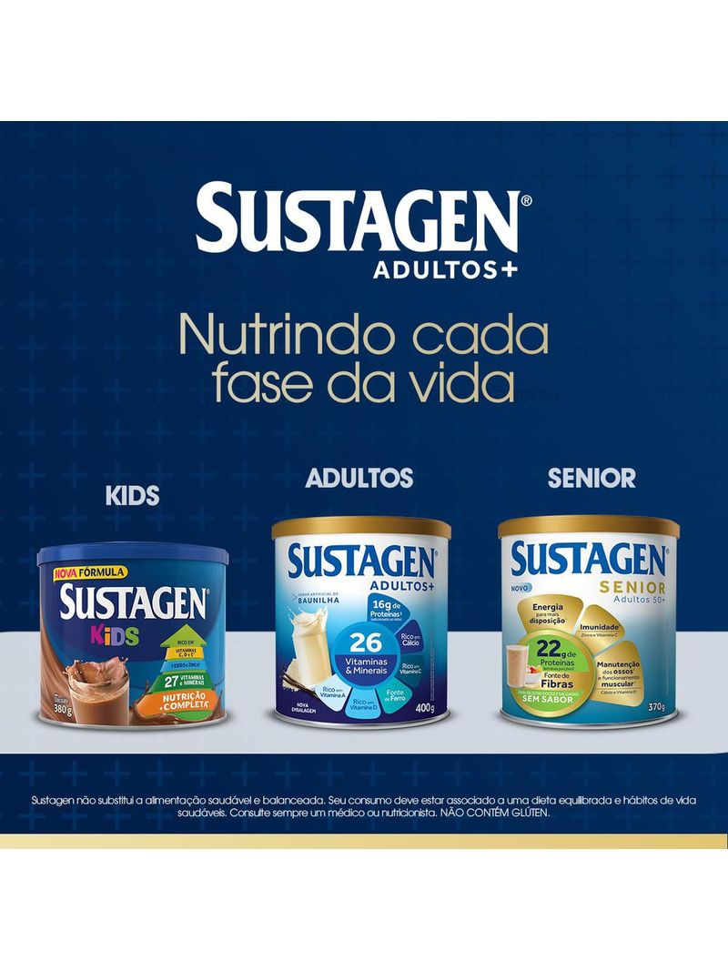 Complemento-Alimentar-Sustagen-Adultos--Sabor-Baunilha---Lata-400g