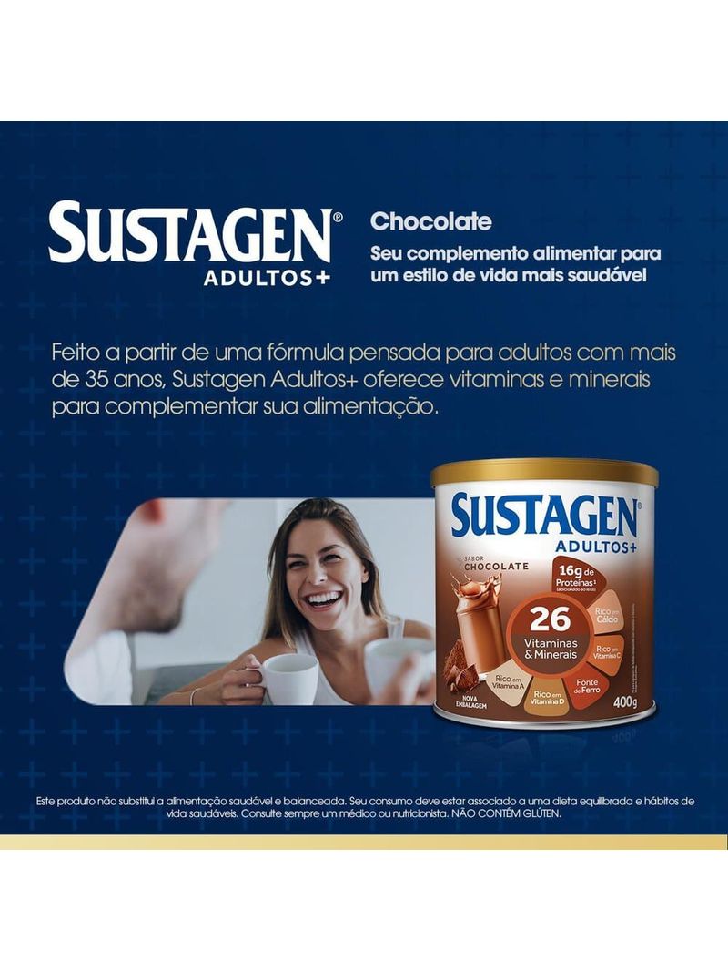 Complemento-Alimentar-Sustagen-Adultos--Sabor-Chocolate---Lata-400g