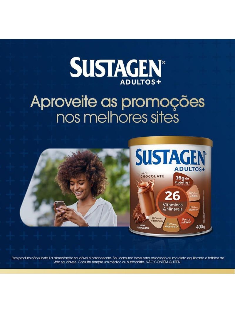 Complemento-Alimentar-Sustagen-Adultos--Sabor-Chocolate---Lata-400g