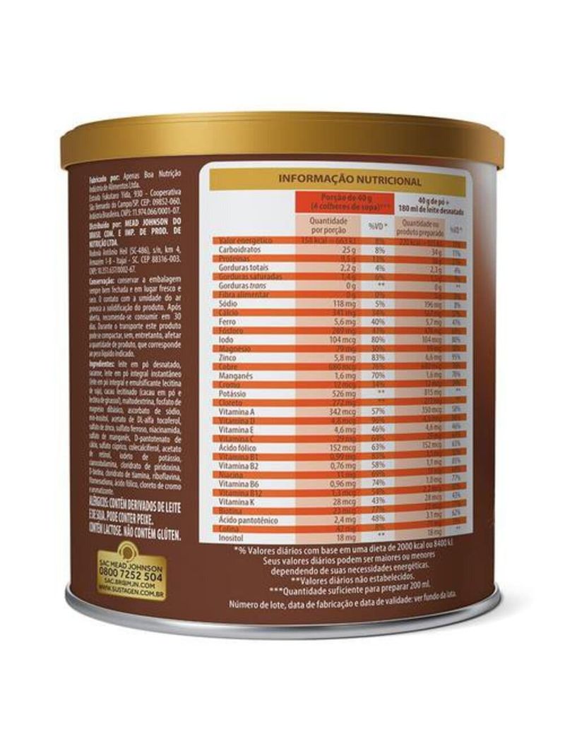 Complemento-Alimentar-Sustagen-Adultos--Sabor-Chocolate---Lata-400g
