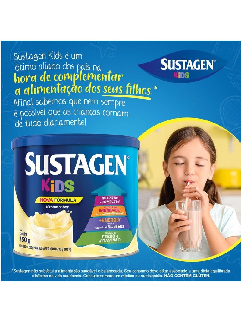 Complemento-Alimentar-Sustagen-Kids-Sabor-Baunilha---Lata-380g