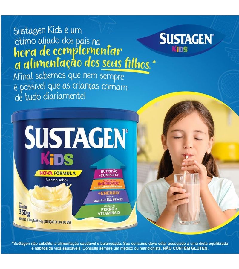 Complemento-Alimentar-Sustagen-Kids-Sabor-Baunilha---Lata-380g