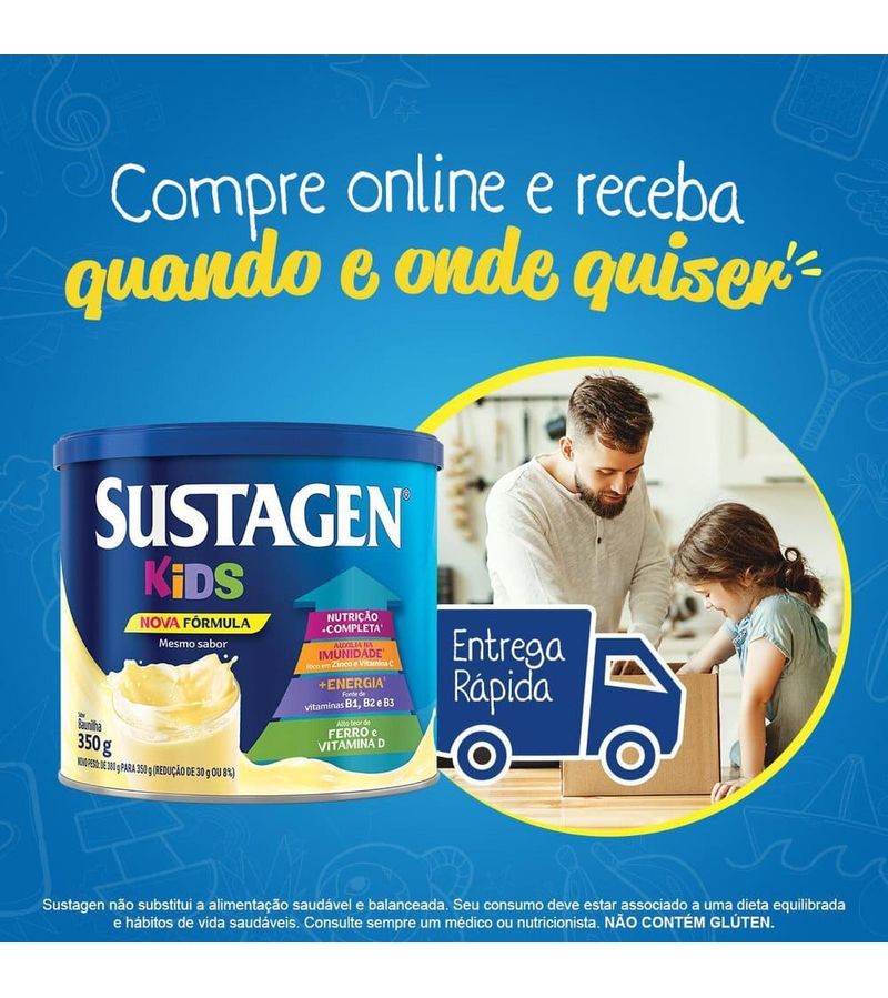 Complemento-Alimentar-Sustagen-Kids-Sabor-Baunilha---Lata-380g