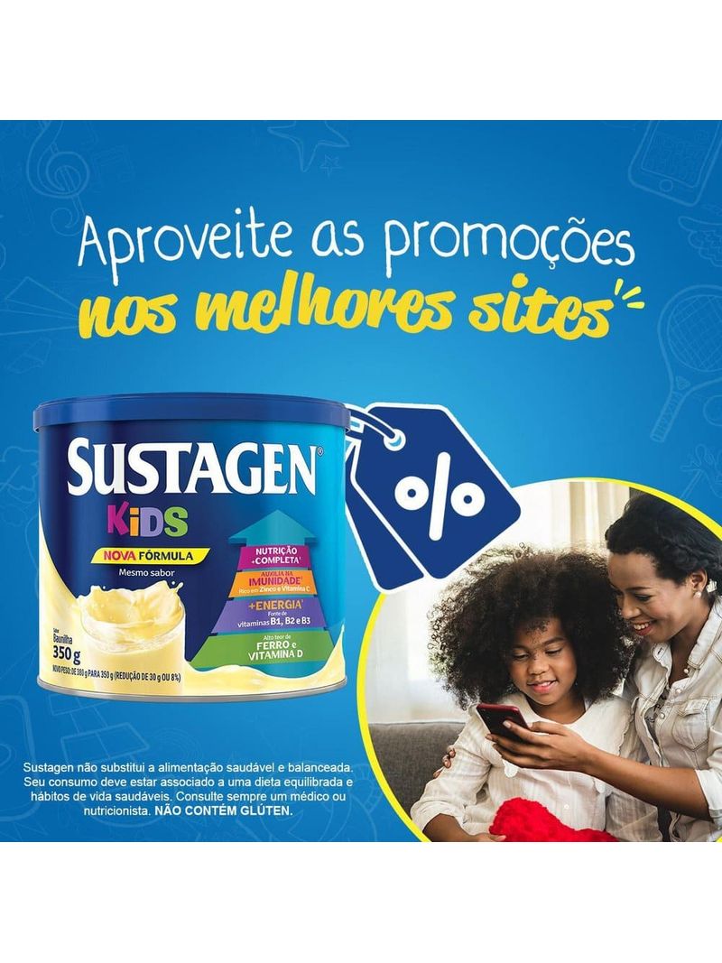 Complemento-Alimentar-Sustagen-Kids-Sabor-Baunilha---Lata-380g