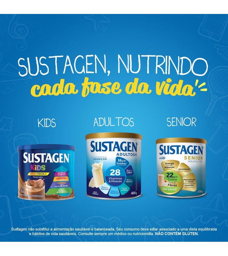 Complemento-Alimentar-Sustagen-Kids-Sabor-Baunilha---Lata-380g