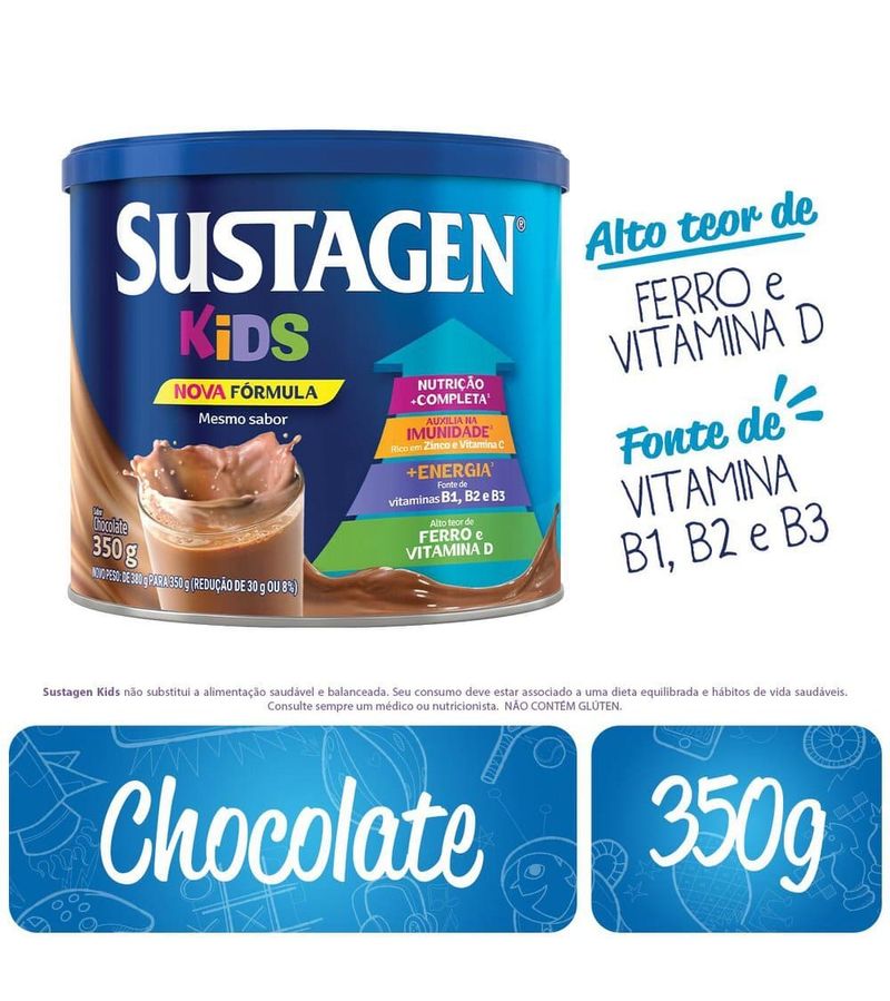 Complemento-Alimentar-Sustagen-Kids-Sabor-Chocolate---Lata-380g