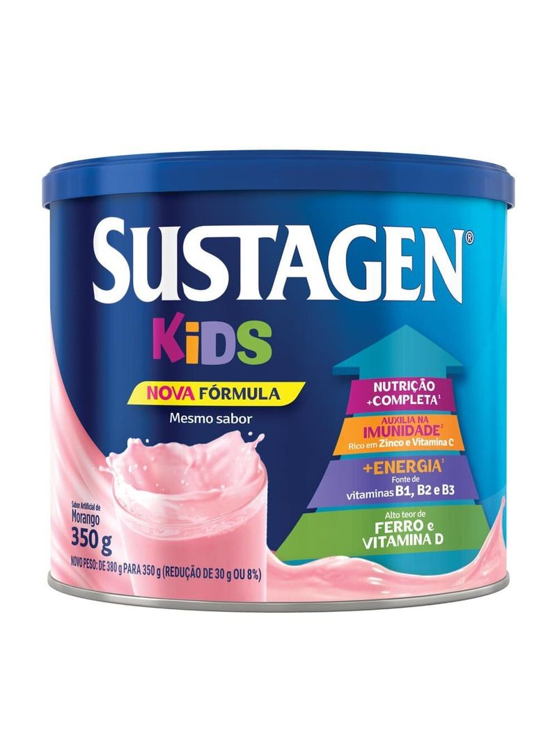 Complemento-Alimentar-Sustagen-Kids-Sabor-Morango---Lata-380g