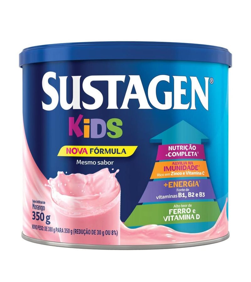 Complemento-Alimentar-Sustagen-Kids-Sabor-Morango---Lata-380g