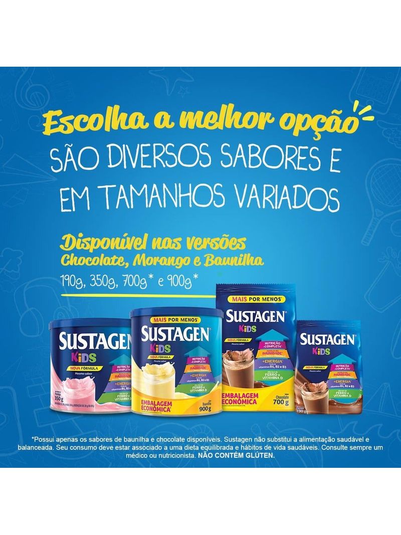 Complemento-Alimentar-Sustagen-Kids-Sabor-Morango---Lata-380g